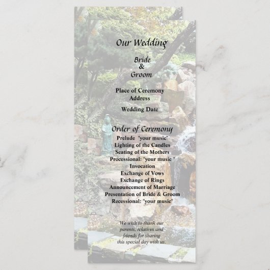 Japanischer Garten im Herbst Programm (Vorne/Hinten)