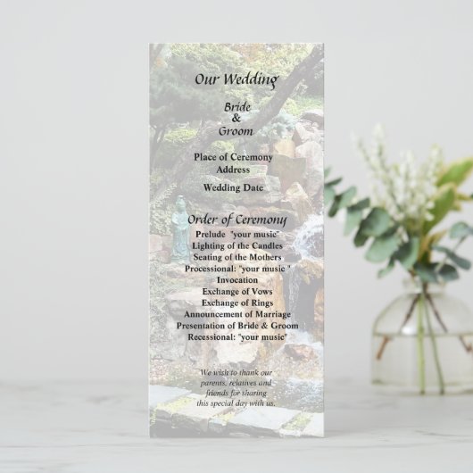 Japanischer Garten im Herbst Programm (Stehend Vorderseite)