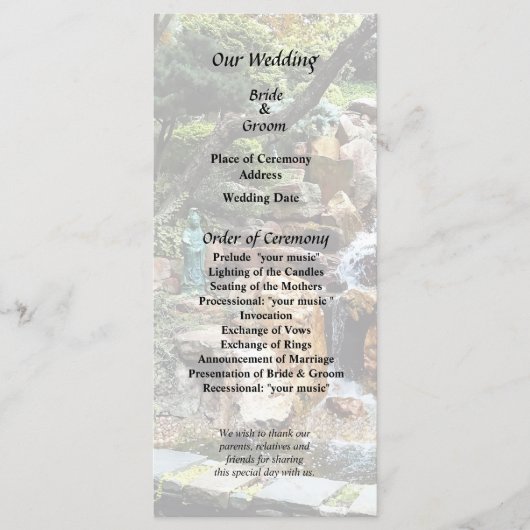 Japanischer Garten im Herbst Programm (Vorderseite)