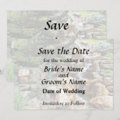 Japanischer Garten im Herbst Save The Date (Vorne/Hinten)