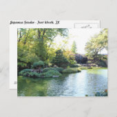 Japanischer Garten in Fort Worth Texas # 53 Postkarte (Vorne/Hinten)