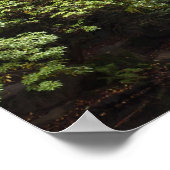 Japanischer Garten in Herbstposter Poster (Ecke)