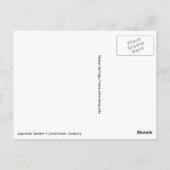 Japanischer Garten in Leverkusen Postkarte (Rückseite)