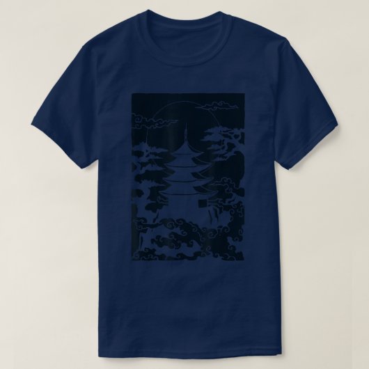 Japanischer Garten Japanisch Torii Japan Samurai T T-Shirt (Design vorne)