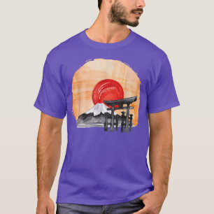 Japanischer Garten Japanisch Torii Japan Samurai T T-Shirt