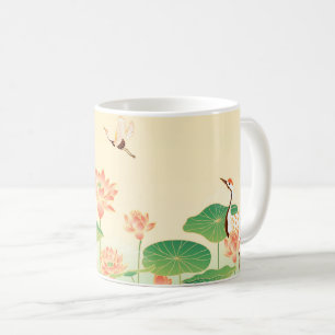 Japanischer-Garten-Koi-Teich und Seerosen Kunst Kaffeetasse