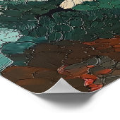Japanischer Garten Kunstprint Vibranter Impression Poster (Ecke)