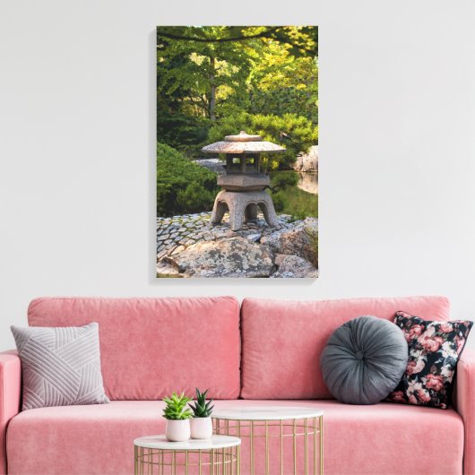 Japanischer Garten Leinwanddruck (Insitu (Wohnzimmer))