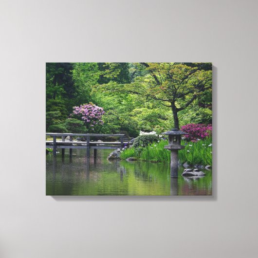 Japanischer Garten Leinwanddruck (Vorderseite)