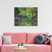 Japanischer Garten Leinwanddruck (Insitu (Wohnzimmer))