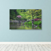 Japanischer Garten Leinwanddruck (Insitu (Holzboden))