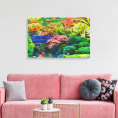 Japanischer Garten Leinwanddruck (Insitu (Wohnzimmer))