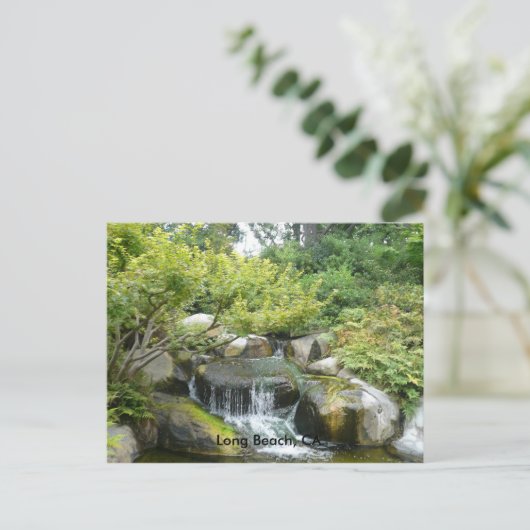 Japanischer Garten, Long Beach, CA Postkarte (Stehend Vorderseite)