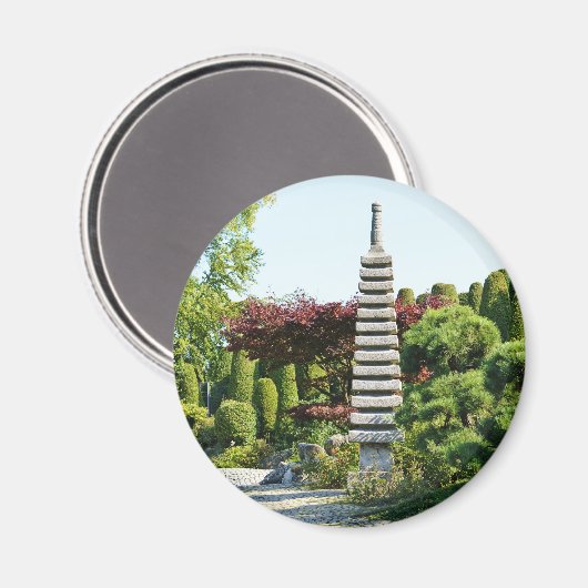 Japanischer Garten Magnet (Vorderseite/Rückseite)
