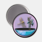 Japanischer Garten Magnet (Vorderseite/Rückseite)