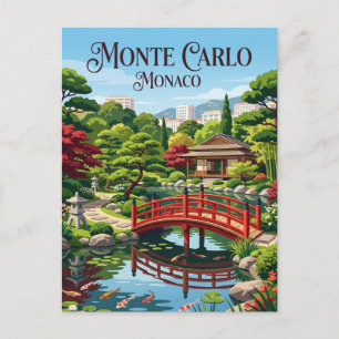 Japanischer Garten Monaco Postkarte