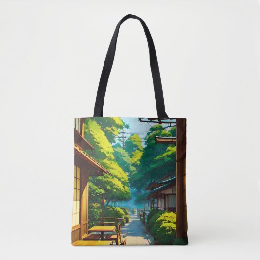 Japanischer Garten Outdoor-Café Tasche (Vorderseite)
