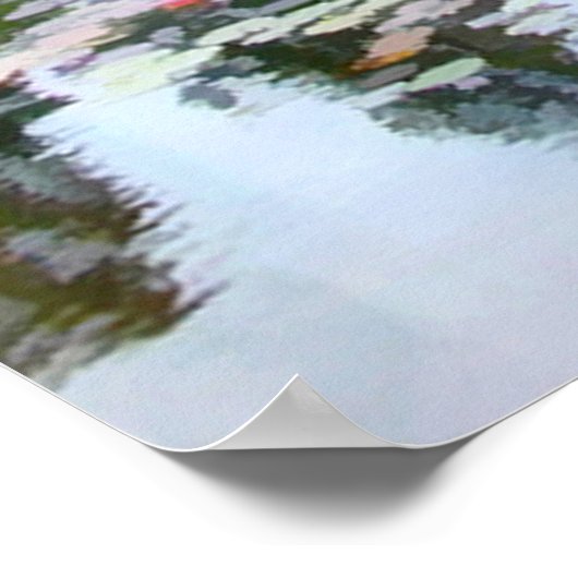 Japanischer Garten Panorama 2 Poster (Ecke)