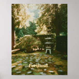 Japanischer Garten, Portland, Oregon Souvenir Poster