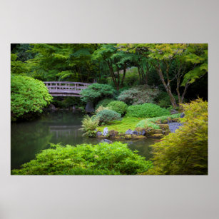 Japanischer Garten, Portland, Oregon, USA 2 Poster