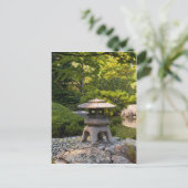 Japanischer Garten Postkarte (Stehend Vorderseite)