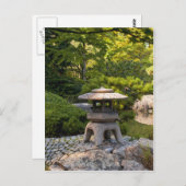 Japanischer Garten Postkarte (Vorne/Hinten)