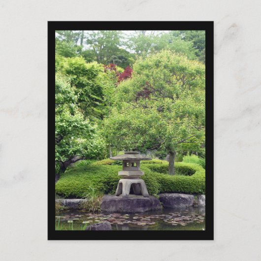 japanischer Garten Postkarte (Vorderseite)