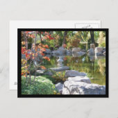 Japanischer Garten Postkarte (Vorne/Hinten)