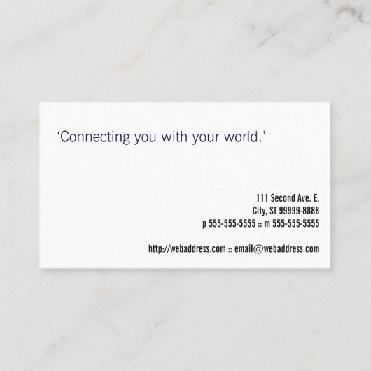 Japanischer Garten-Schmetterling Visitenkarte (Rückseite)