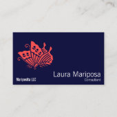 Japanischer Garten-Schmetterling Visitenkarte (Vorderseite)