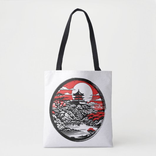 Japanischer Garten Tasche (Vorderseite)