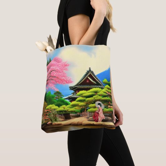 Japanischer Garten Tasche (Von Nahem)