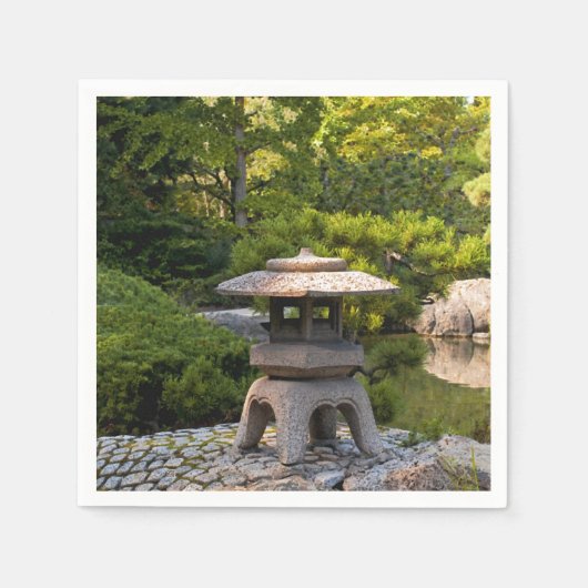 Japanischer Garten - Traditionelle Ästhetik  Serviette (Vorderseite)