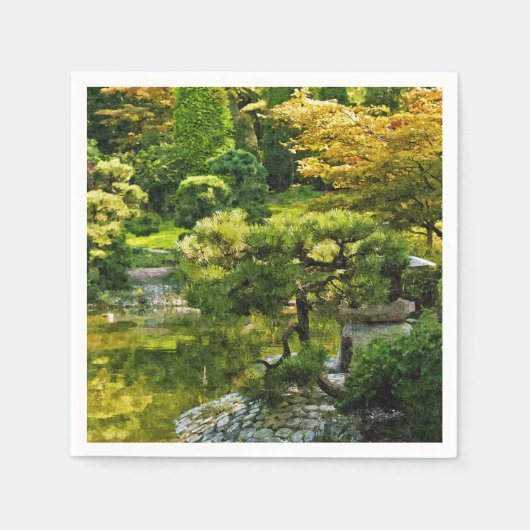 Japanischer Garten - Traditionelle Ästhetik Serviette (Vorderseite)