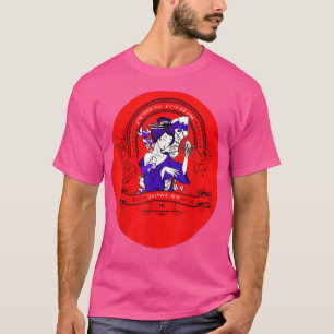 Japanischer Geisha Kawaii Girl Kimono Samurai T - T-Shirt
