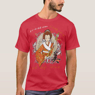 Japanischer Geisha Kawaii Girl Kimono Samurai T -  T-Shirt