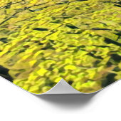 Japanischer Gelbgingko-Baumreise-Druck Poster (Ecke)