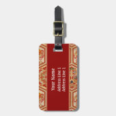 Japanischer Gewebe Gepäckanhänger (Vorderseite vertikal)