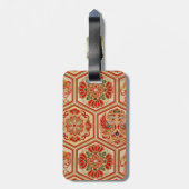 Japanischer Gewebe Gepäckanhänger (Rückseite vertikal)