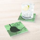 Japanischer Girl Summer Classy Glass Untersetzer (Schrägansicht)