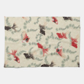 Japanischer Goldfisch Geschirrtuch (Horizontal)