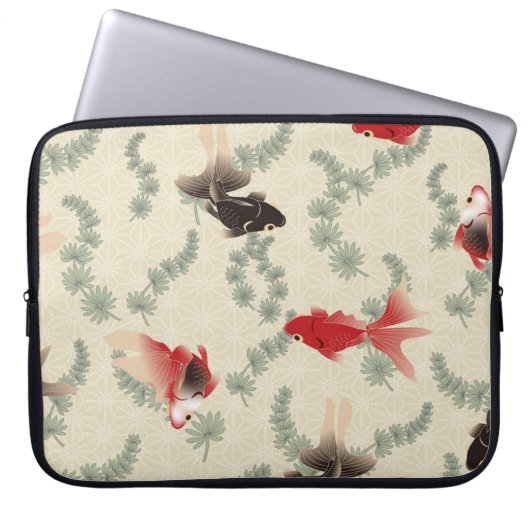 Japanischer Goldfisch Laptopschutzhülle (Vorderseite)