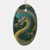JAPANISCHER GRAUER DRACHE KERAMIKORNAMENT (Rechts)