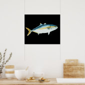 Japanischer Hamachi Yellowtail Amberjack Poster (Küche)