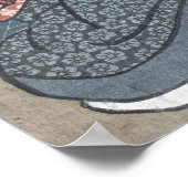 Japanischer Herbst Ukiyo-e Momijigari no himegimi Poster (Ecke)