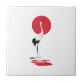 Japanischer Heron Fliese (Vorderseite)