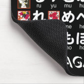Japanischer Hiragana-Tisch (Hanafuda) Mousepad (Ecke)