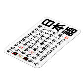 Japanischer Hiragana-Tisch (Lucky Cat) Magnet (Linke Seite)