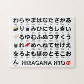 Japanischer Hiragana-Tisch (Sushi) Puzzle (Horizontal)