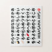 Japanischer Hiragana-Tisch (Sushi) Puzzle (Vertikal)